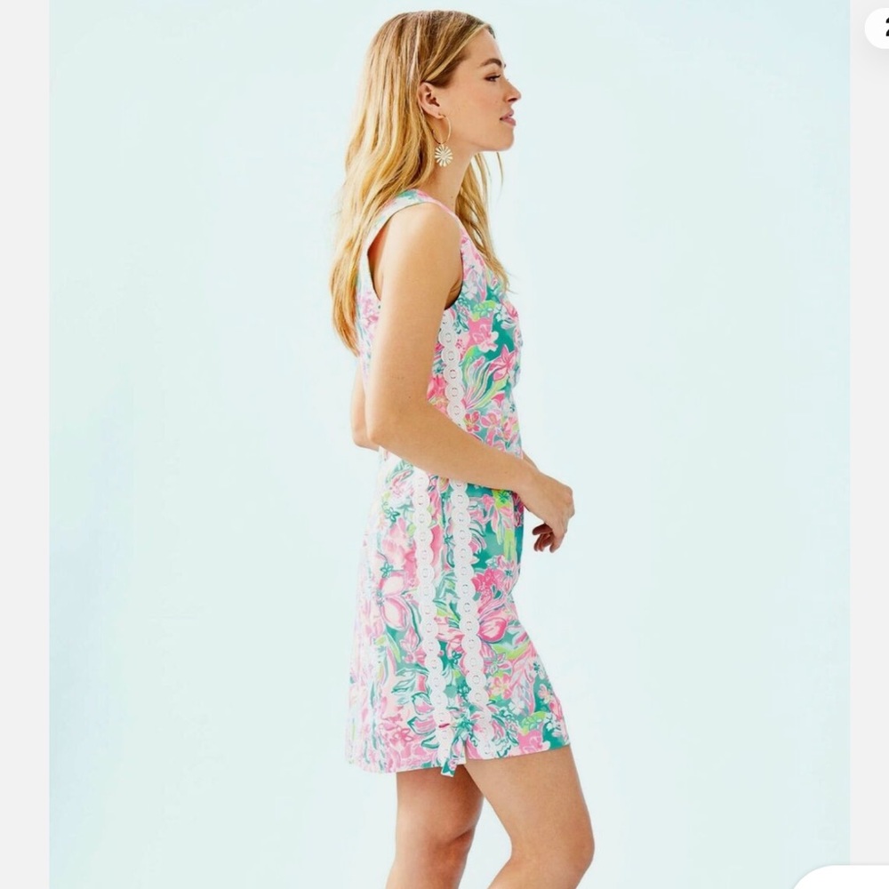Lilly Pulitzer Mila Stretch Shift Dress, Size 0 Pink - Picture 5 of 15